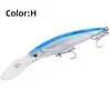 Cebo para Pesca de Arrastre de Largo Alcance con Anzuelo Reforzado 17cm/19.5cm/22.5cm Cebo Imitación para Pesca en Mar de Caballa Atún