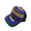 Nueva Gorra de Béisbol de Carnaval Colorida Incrustada con Diamantes, Gorra Casual de Moda para Hombres y Mujeres, Sombrero para el Sol al Aire Libre