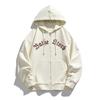 Chaqueta deportiva de primavera y otoño para hombre, suéter fino con capucha, sudadera holgada con cremallera y talla grande, ropa informal para hombre BY89