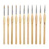 Set de Plumas Pincel para Dibujo a Línea Lobo Hao Transfronterizo Pintura al Óleo Delineado Pluma de Dibujo de Línea Ultra Fina Arte Pintura China Especial Pluma de Borde de Gancho