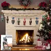 Producto Nuevo Transfronterizo Juego de 12 Piezas de Cascanueces de Madera Decoraciones Navideñas Soldado Marioneta Colgantes Decoración de Árbol de Navidad