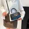 Bolso de Mano Retro Simple Trendy Popular Bolso Cuadrado Pequeño Bolso Bandolera Casual de Moda Nicho de Alta Textura para Mujer