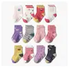 BÁSICOS PARA NIÑOS Calcetines de algodón nuevos con dibujos animados para niños de Amazon, calcetines antideslizantes para el suelo, calcetines de media pantorrilla para bebé, calcetines para niñas