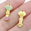 Pingente tradicional de peixe koi com gota de óleo banhado a ouro para riqueza e fortuna, nova pulseira de liga estilo chinês, acessórios de joias com caractere da fortuna atacado