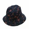 Novedad Primavera y Otoño Sombrero de Flor de Cúpula Sombrero de Sol para Madre Sombrero de Maceta Floral para Señora Mayor Sombrero de Pescador Sombrero de Doble Cara Sombrero de Mujer