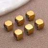 Cuentas Cuadradas de Acero Inoxidable con Esquinas Redondeadas y Agujero Pasante Accesorios para Joyería Cuentas Sueltas Collar Pulsera con Cuentas DIY Accesorios de Cuentas Espaciadoras de Moda