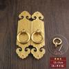Tirador antiguo chino de cobre puro, tirador recto para puerta de gabinete, tirador de cobre Luca-making Treasure, herrajes para muebles, accesorios de cobre