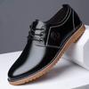 Nuevo para hombre casual moderno cuero genuino negocios coreano formal trabajo cita zapatos de papá talla extra grande una pieza entrega