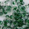 [Jianjia] Cuentas Redondas de 10 mm Jade Glaseado Sensación Rota Cuentas Popcorn Bicolor Accesorios con Cuentas DIY Pulsera Collar
