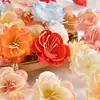 Cabeza de Flor de Camelia Simulada, Decoración del Hogar, Decoración de Boda, Material Hecho a Mano para Bricolaje, Flor Artificial Nueva