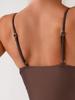 Traje de Baño Enterizo Nuevo Europeo y Americano 2025 Push-Up Sexy Adelgazante Todo en Uno Encaje Color Puro Traje de Baño de Exportación de Amazon