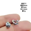 Cuentas de plata antiguas de agujero grande transfronterizas, pulsera de mano, cuentas de barril, cuentas para jugar, cuentas sueltas, accesorios DIY de plata de Xizang, cuentas para joyería, venta al por mayor