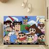 Tapete de Entrada de Bucle de Alambre Tapete de Puerta de Entrada Tapete de Entrada de Puerta Lindo Dibujo Animado Crayon Shin-Chan Hogar Cortable