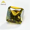 3x 3 ~ 15x 15mm 5A Chanfro Quadrado Cor Pu Coleção Zircônia Pedra Bruta Sintética Wuzhou Atacado