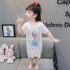 Pijama de Seda Gelo para Meninas Verão Fino Princesa Manga Curta Menina Fofa Roupas de Casa Menina Bebê Respirável Roupas com Ar Condicionado