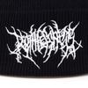 Gorro de punto bordado de calle punk gótico transfronterizo nuevo gorra de pullover gorro de lana para hombre y mujer sombrero cálido