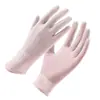 Guantes de Protección Solar para Mujer en Verano, Malla de Gasa para Conducir al Aire Libre, Dedos al Descubierto para Sombrear, Transpirables y Frescos, Guantes de Seda de Hielo para Ciclismo