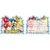 Decoración para Fiesta de Cumpleaños Sónica Transfronteriza Suministros para Niño Sónico Plato de Papel Servilleta de Papel Vaso de Papel Mantel Caja de Dulces