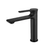 Grifos de lavabo altos y bajos, agua caliente y fría, latón, para uso doméstico, lavabo, tocador, mueble de baño, grifo de lavabo