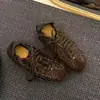 Tênis de treino alemão grossos com sola alta, color block, em couro macio óleo-cera, para mulheres, novos, versáteis, confortáveis, esportivos casuais de outono