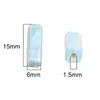 Cuentas Chapadas en Cerámica 6x15mm Tiras Rectangulares Hecho a Mano Colgantes para Joyería DIY Pulseras Cuentas Sueltas Pequeños Accesorios Materiales