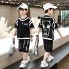 Roupas Infantis, Conjuntos de Verão para Meninos, Roupas Esportivas Casuais de Verão de Manga Curta com Desenhos Animados para Crianças Grandes, Roupas da Moda para Meninos