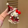 Nuevo Colgante de Bolsillo de Gatito Árbol de Navidad Muñeco de Peluche de Dibujos Animados Llavero de Hello Kitty Accesorio de Regalo