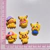 Kit de Pegamento de Crema Pikachu Elfo de Dibujos Animados Accesorios para el Cabello Pasador Regalo Colgante Hecho a Mano Casero Accesorios de Resina