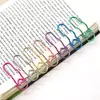 Clip Metálico Creativo para Bolígrafo, Inserto para Bolígrafo de Cuaderno, Accesorios de Papelería de Oficina, Fácil de Transportar, Clip para Papel, Hebilla Multifuncional para Bolígrafo