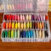 Hilo para Bordado a Mano Ropa DIY Hilo de Bordar 50 Hilos 100 Hilos Set Hilo para Punto de Cruz No. 25 Hilo de Algodón Cuerda para Trenzar a Mano Hilo