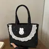 Bolso Cubo de Conejo con Lunares Dulce y Lindo para Mujer, Nuevo Estilo Coreano, Moderno y Versátil, Elegante para Viajes y Trayectos, Bolso Cruzado