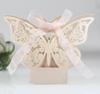 Caja de dulces dorada con mariposa hueca para boda Amazon caja de embalaje de dulces de chocolate venta al por mayor Shenzhen