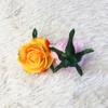 Cabeza de rosa de simulación de 9 cm de diámetro, cabeza de rosa de bricolaje, flor de boda, arreglo floral de pared, bola de onda, flor falsa, guía de camino, flor