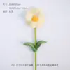 Ropa de Flores Muñeca Tridimensional Flor Cara Sonriente Girasol Día del Maestro Ramo Accesorios Flores de Ganchillo de Lana Listas para la Venta