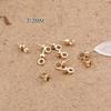Accesorios de Joyería de Cuentas DIY Clavo Ojo de Oveja Clavo Ángulo de Oveja con Agujero Medio Cuentas Tapa de Flor Colgante Material para Pulsera Cobre