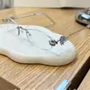 Gafas sin montura con borde incrustado de diamantes estilo coreano para mujer, Monturas de gafas de alta gama y elegantes para miopía, Se pueden equipar con lentes transparentes anti luz azul