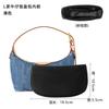 L-107 Adecuado para L Denim Tanino Bolsa para Lonchera Bolsa Liner Exclusivo Modificación Negro Terciopelo de Alta Calidad Accesorios de Bolsa de Almacenamiento