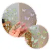 Adesivo Pequeno de Borboleta de Desenho Animado com Diamante para Crianças, Adesivo para Rosto de Show, Autoadesivo Sem Cola, Adereços de Maquiagem para Performance de Palco de Menina