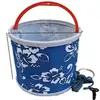 Cubo de Pesca, Cubo de Agua Portátil Plegable, Viene con Cuerda de Agua, Cubo para Equipo de Pesca de Peces y Camarones, Regalo de Pesca de Lona
