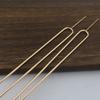 Horquilla de cobre puro de 130 30 mm de longitud completa, doble barra recta, estilo antiguo, horquilla para el cabello, accesorios para el cabello de bricolaje, estilo étnico.