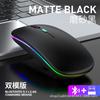 Adecuado para Mouse Bluetooth de Apple y Huawei, Mouse Inalámbrico Silencioso Digital 2.4g con Cargador, Recargable