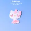 Acessórios DIY de gato em tons de rosa, componentes de resina, capa de celular criativa feita à mão com cola de creme, elásticos de cabelo e acessórios de cabelo