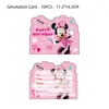 En Stock Decoración de Escena de Cumpleaños Temática de Mickey y Minnie Suministros para Fiestas Tarjetas de Invitación Tarjetas de Felicitación Postales