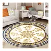 Los fabricantes suministran una gran cantidad de alfombras redondas de estilo nacional retro, mecedoras, sillas giratorias, tapetes de piso y otras alfombras redondas