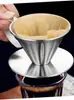 Filtro de Café de Acero Inoxidable 304 Taza de Goteo Taza de Café de Goteo Manual Taza de Filtro de Café Tipo Goteo de Acero Inoxidable