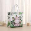 Bolsa de tela no tejida de animal de dibujos animados bolsa para envolver regalos de vacaciones bolsa de compras de gran capacidad bolsa de embalaje portátil al por mayor