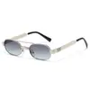 Nuevas Gafas de Sol Retro de Doble Puente de Moda para Hombre Gafas de Sol Metálicas Sensación de Alta Gama Estilo para Mujer para Fotos Gafas de Sol con Protección Solar