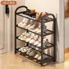 Zapatero simple, zapatero pequeño para dormitorios o apartamentos de alquiler, multicapa, organizador de zapatos móvil para uso doméstico, adecuado para colocar cerca de la entrada