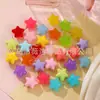 Colgante de Estrella de Cinco Puntas Color Caramelo Acrílico Llavero DIY Cadena para Teléfono Móvil Collar Colgante para Bolsa Joyería Accesorios