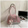 Bolso Femenino de Moda de Gran Capacidad, Diseño de Alta Gama, Bolso Cruzado de Hombro Casual para Negocios, Bolso de Mano con Estampado para el Brazo